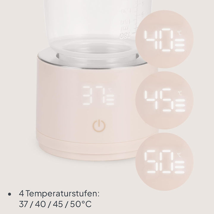 Lionelo Thermup Swift - Mobiler Flaschenwärmer für Babys unterwegs, kabellos 5000 mAh Akku, 90 ml in