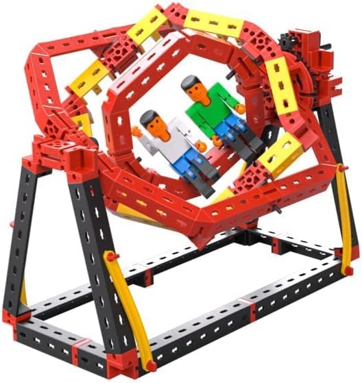 fischertechnik 569019 Advanced Crazy Rides/Bausatz für Kinder ab 8 Jahre, Freizeitpark Baukasten mit