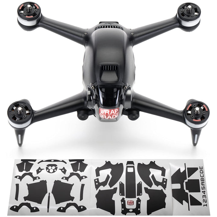 WRAPGRADE Skin Kompatibel mit DJI FPV (Stealth Black)