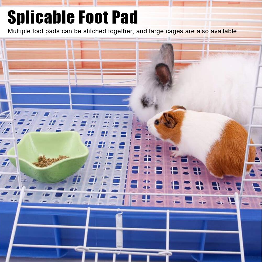 Pssopp Kaninchenmatte Nagerteppich Nagermatte Kaninchenkäfig Matte Kunststoff Füsse Pad für Kaninche