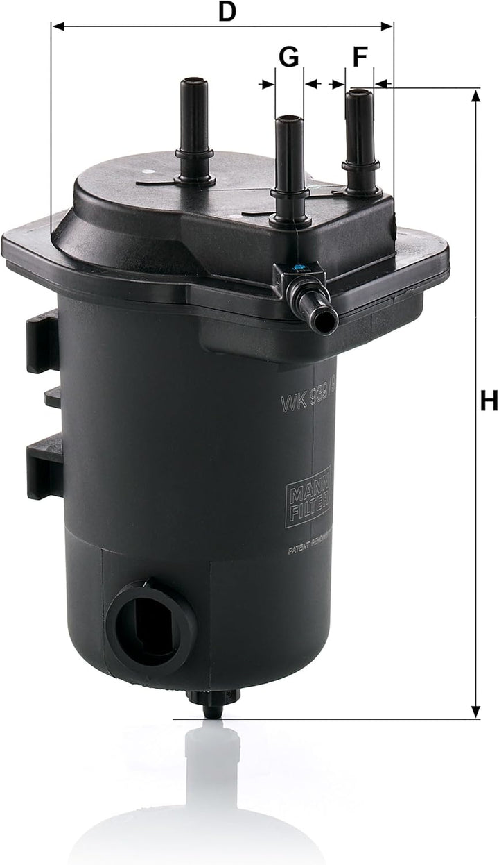MANN-FILTER WK 939/9 x Ölfilter – Ölfilter Satz mit Dichtung / Dichtungssatz – Für PKW