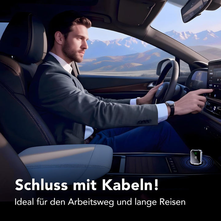 Wireless CarPlay Adapter iPhone | Kabellos Auto Apple CarPlay Dongle | Plug & Play | Mini Design | A