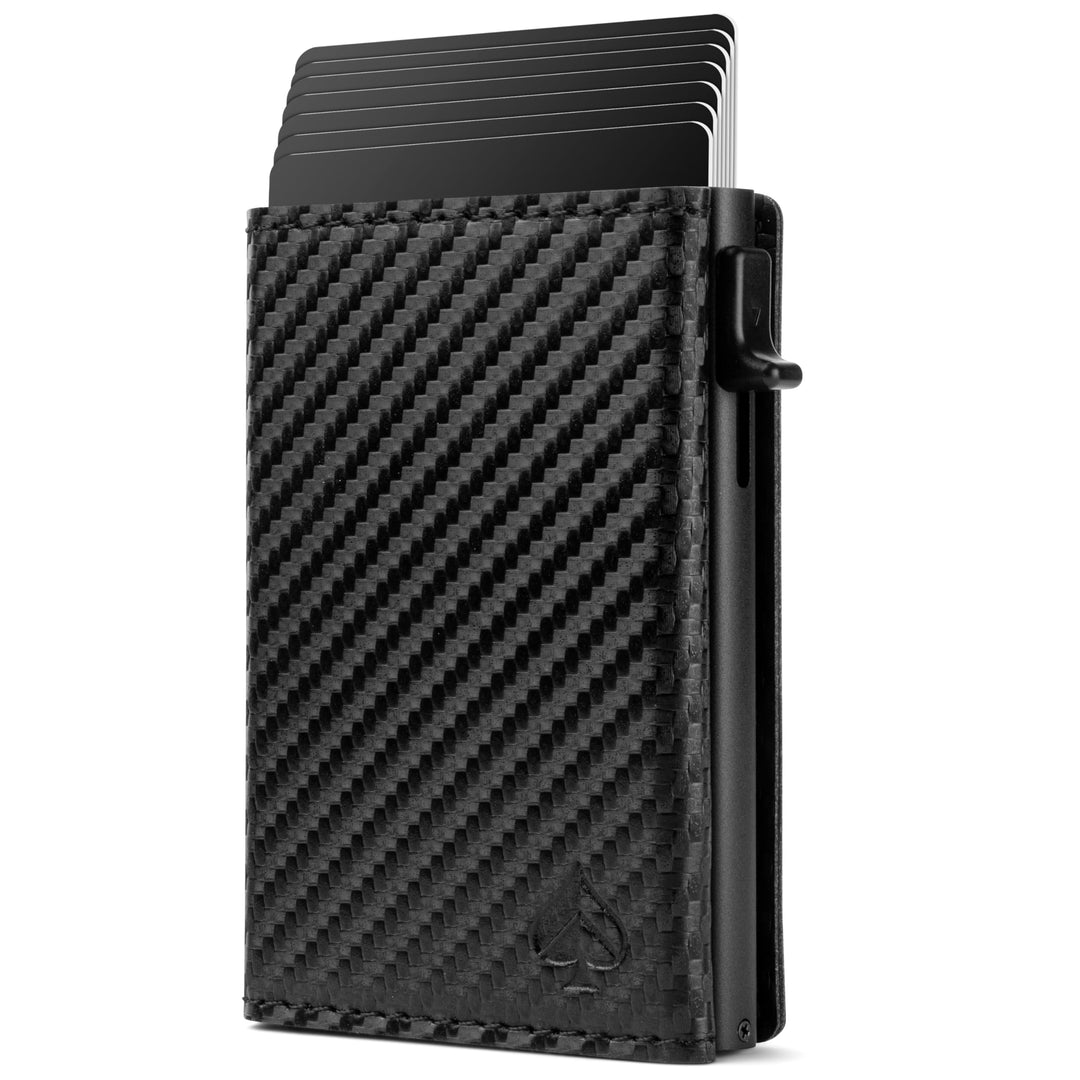 CARD Nine® Kartenetui mit RFID-Schutz - Smart Wallet - Pop-Up-Geldbörse - Cardholder - Portemonnaie