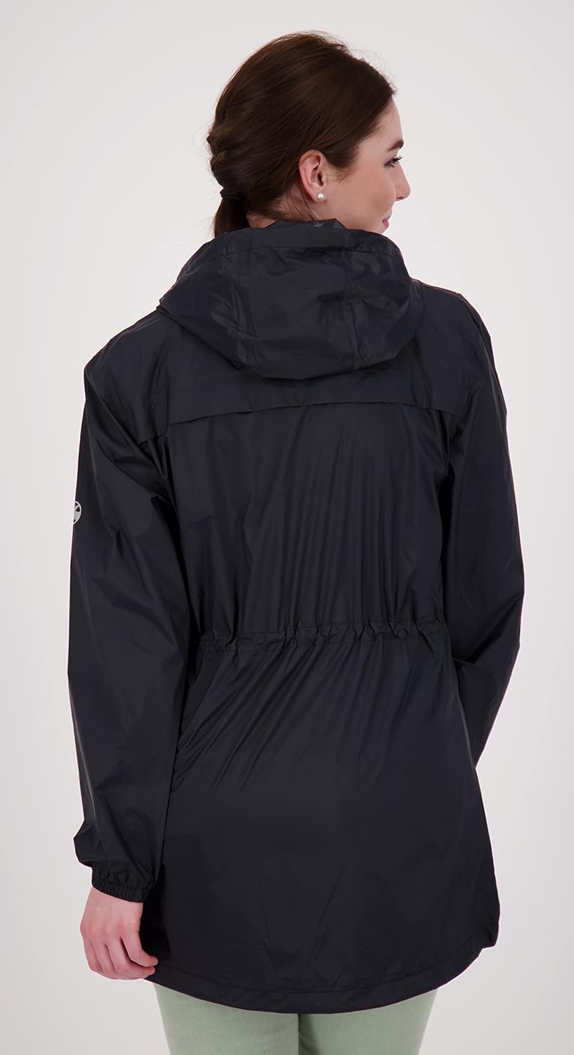 DEPROC-Active Damen Regenmantel Kapuze Wasserdicht Wetterfest Windbreaker Übergangsjacke Lynn Women