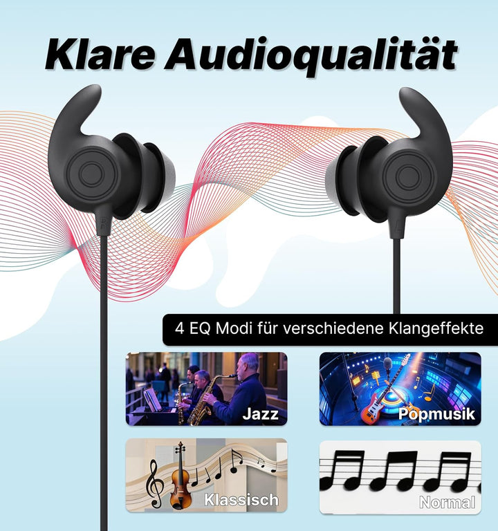 Hmusic HS88 Bluetooth Schlaf Kopfhörer für Seitenschläfer, Schlafmodus, Flache/dünne geräuschblockie