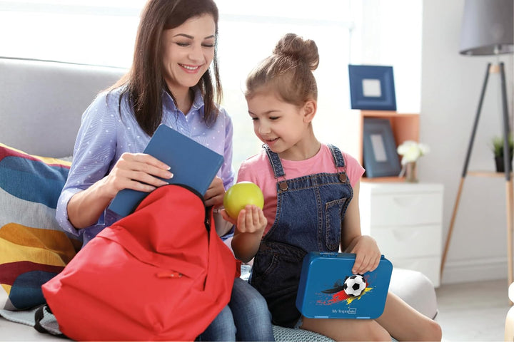 My Vesperbox® Brotdose für Kinder mit Fächern [LEN] - Lunchbox mit Trennfächern - Bento Box - Jausen