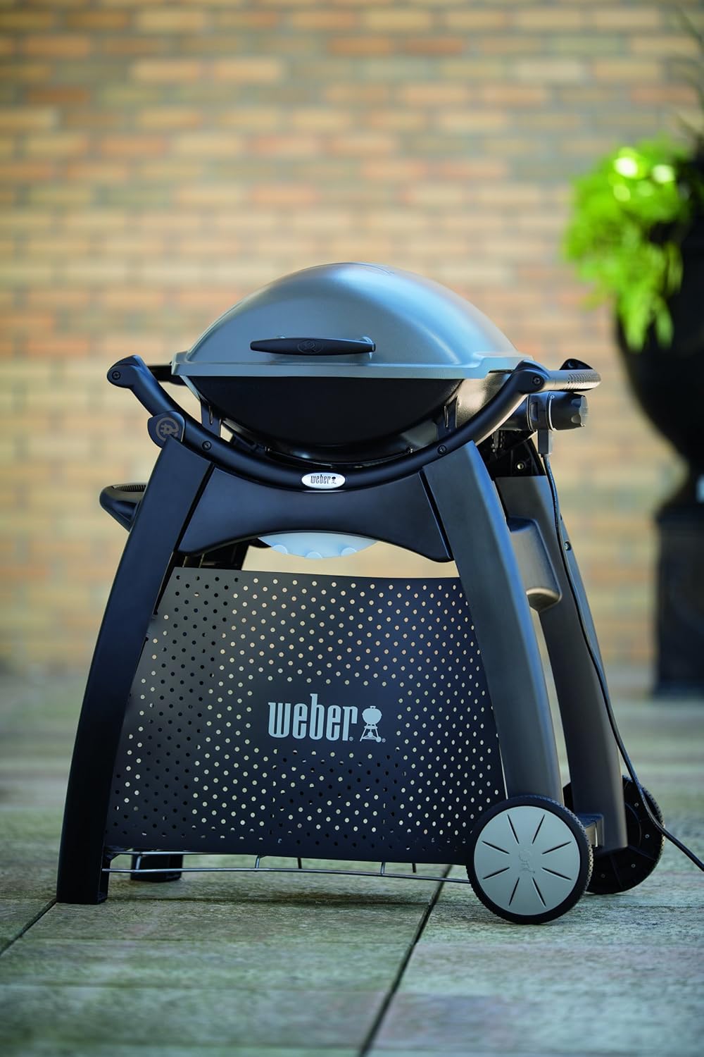 Weber 6525 Q Cart for Grilling, Black Strapazierfähig, Strapazierfähig
