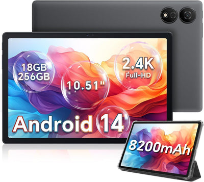OSCAL Pad 80 WiFi Android 14 Tablet 10.51 Zoll, 18 GB RAM+256 GB ROM Speicherplatz(2TB TF),8200 mAh