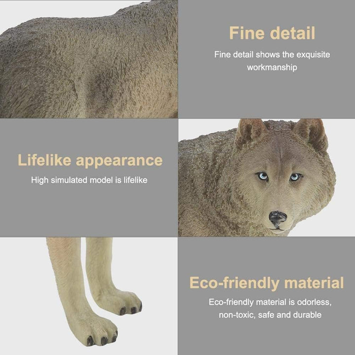 Wolf Figur Spielzeug Simulation Wildlife Tier Modell Spielzeug Zoo Tiere Modell Action Figuren Spiel