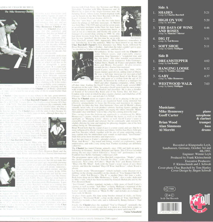 Shades of Chas Burchell, Vinyl