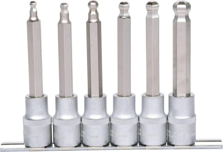 KS Tools 911.1650 1/2" Bit-Stecknuss-Satz Innensechskant, 6-tlg.