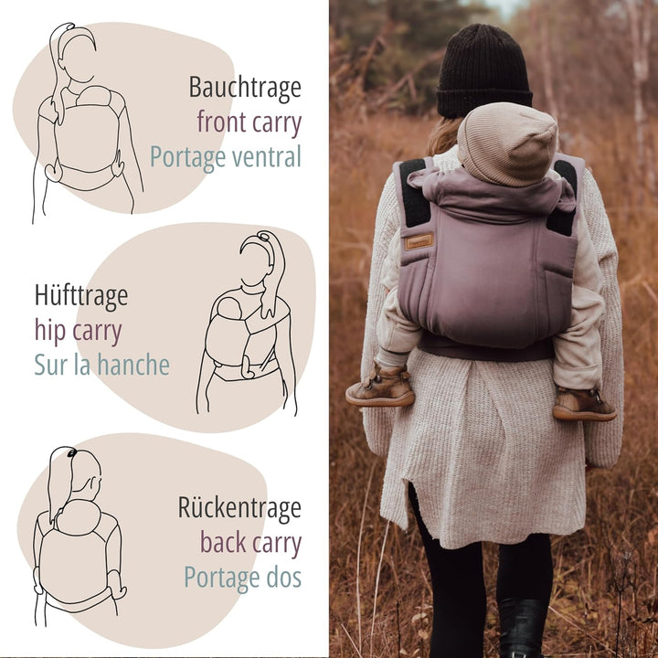 Hoppediz Babytrage Bondolino b.pure Design Siena