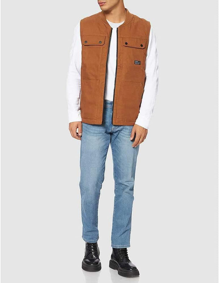 Hurley Herren M Roth Multi Pocket Worker Vest M Roth Multi Pocket Worker Vest M Dusty Peach, M Dusty