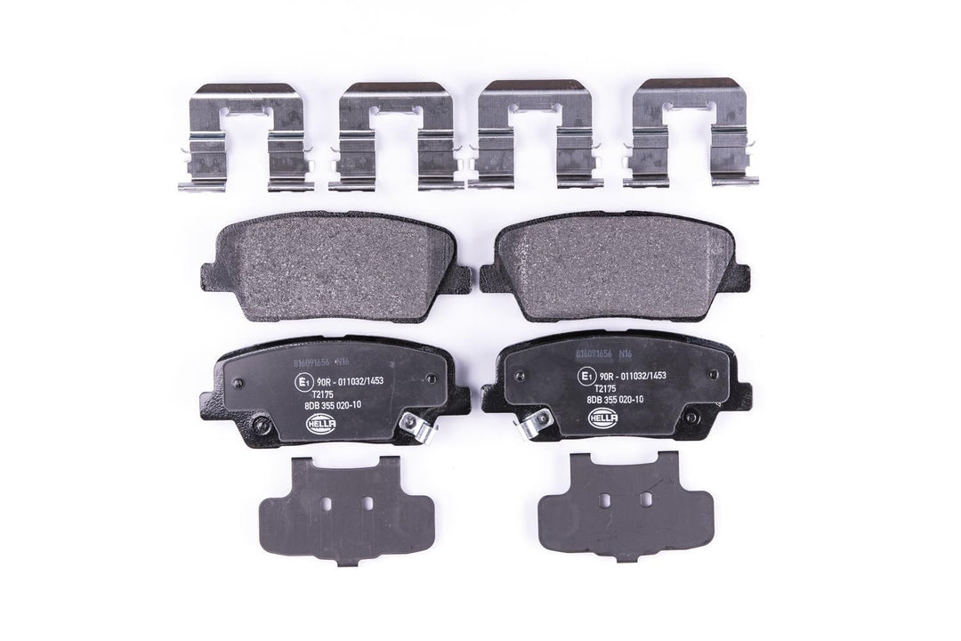 HELLA PAGID 8DB 355 020-101 Bremsbelagsatz - T2175 - Dicke/Stärke: 15.9mm - mit akustischer Verschle