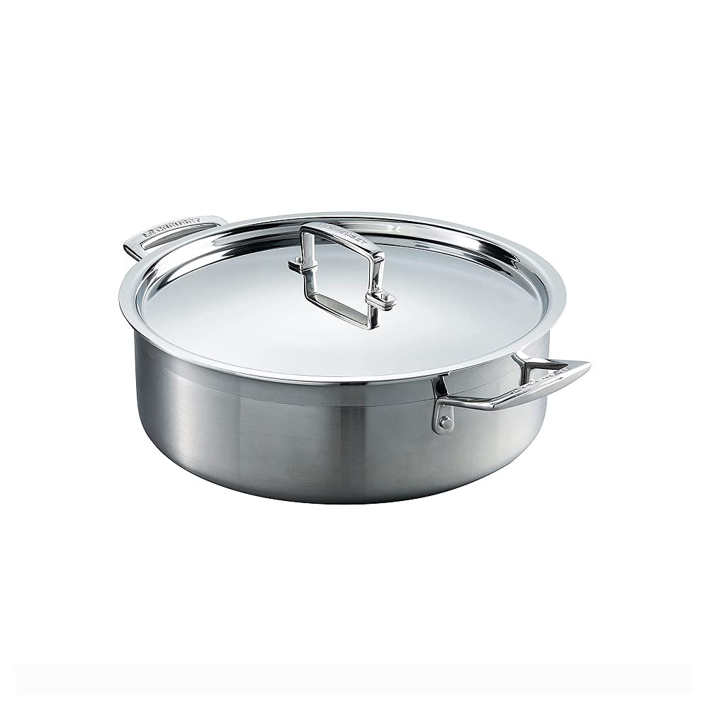 LE CREUSET Sauteuse aus 3-ply Edelstahl, Ø 28 cm, 96100928000000, 28 cm