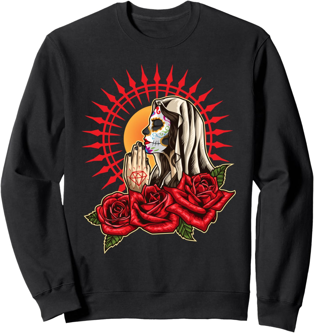 Santa Muerte - La Calavera Catrina beim Gebet Sweatshirt