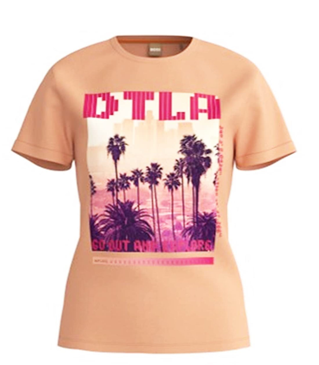 BOSS Damen C_esummer T-Shirt M Light/Pastel Orange833, M Light/Pastel Orange833
