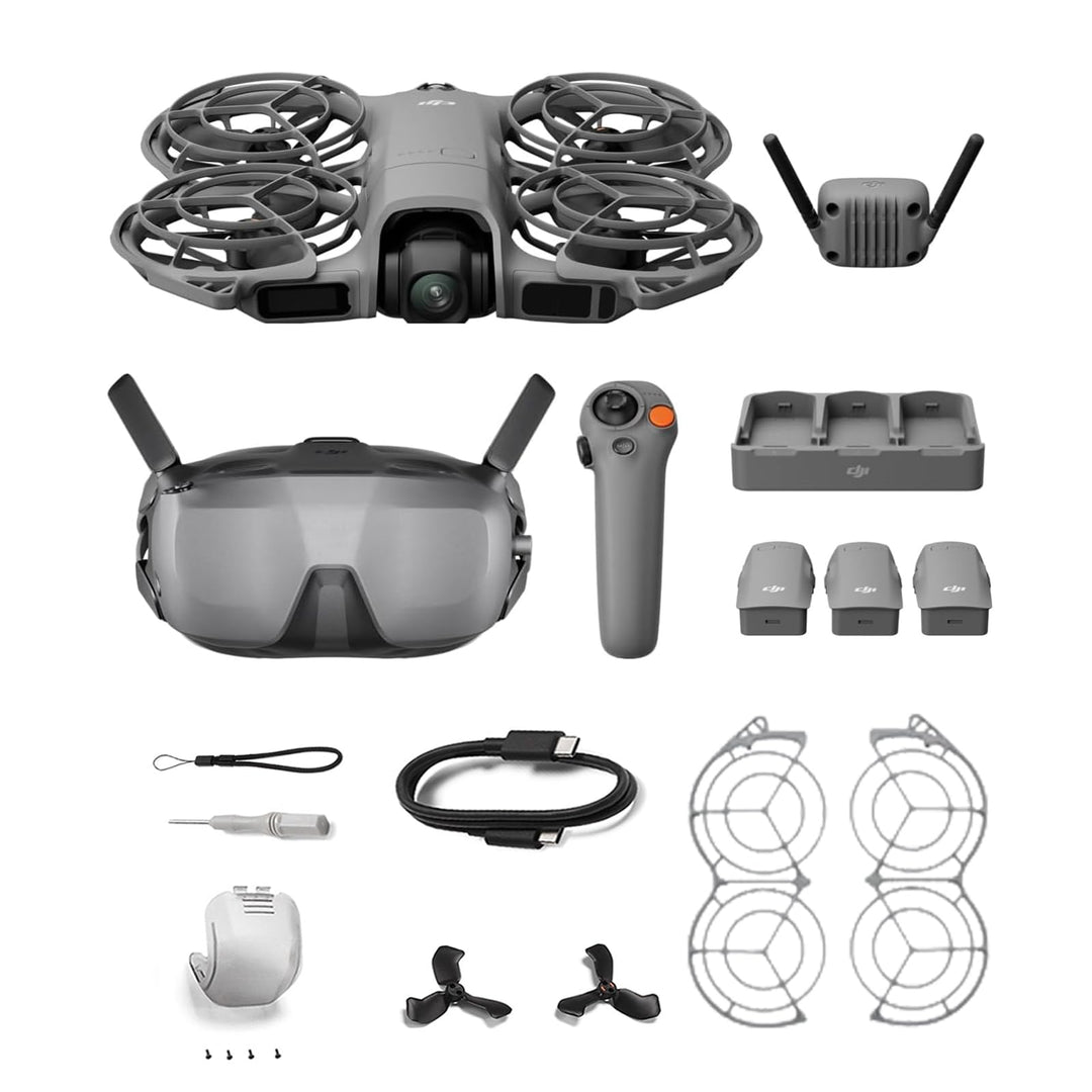 DJI Neo 2 Motion Fly More Combo Bundle mit Zubehör, 4K Drohne für Einsteiger mit RC Motion 3 und Gog