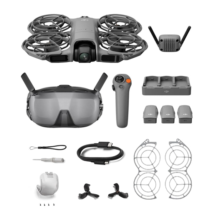 DJI Neo 2 Motion Fly More Combo Bundle mit Zubehör, 4K Drohne für Einsteiger mit RC Motion 3 und Gog
