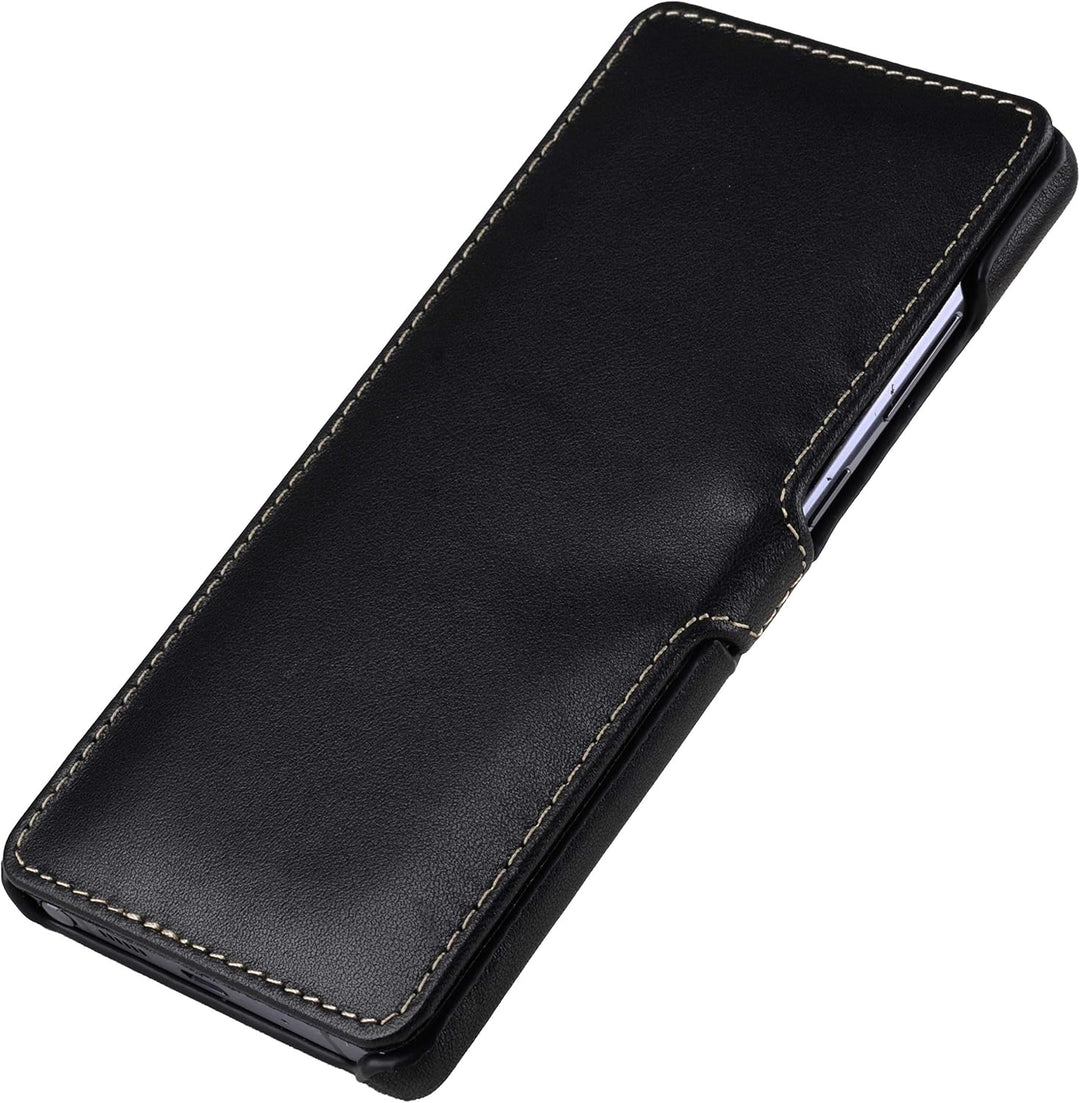 STILGUT Book Case kompatibel mit Samsung Galaxy Note 20 Hülle aus Leder mit Clip-Verschluss, Lederhü