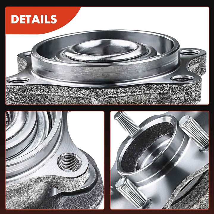 Frankberg 1x Radnabe Radlagersatz Hinten Kompatibel mit Juke F15 2010-2021 Qashqai +2 I J10 NJ10 JJ1