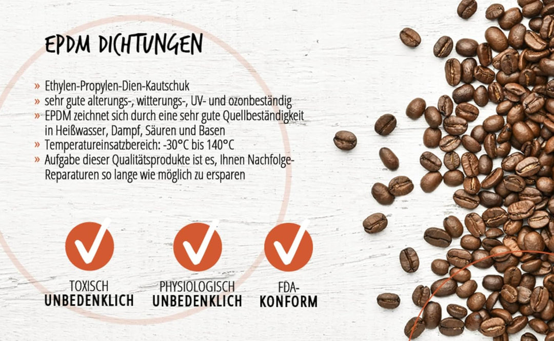 Dichtungssatz Dichtungen passend für La Pavoni Europiccola, Stradivari Lusso - 22-teilig