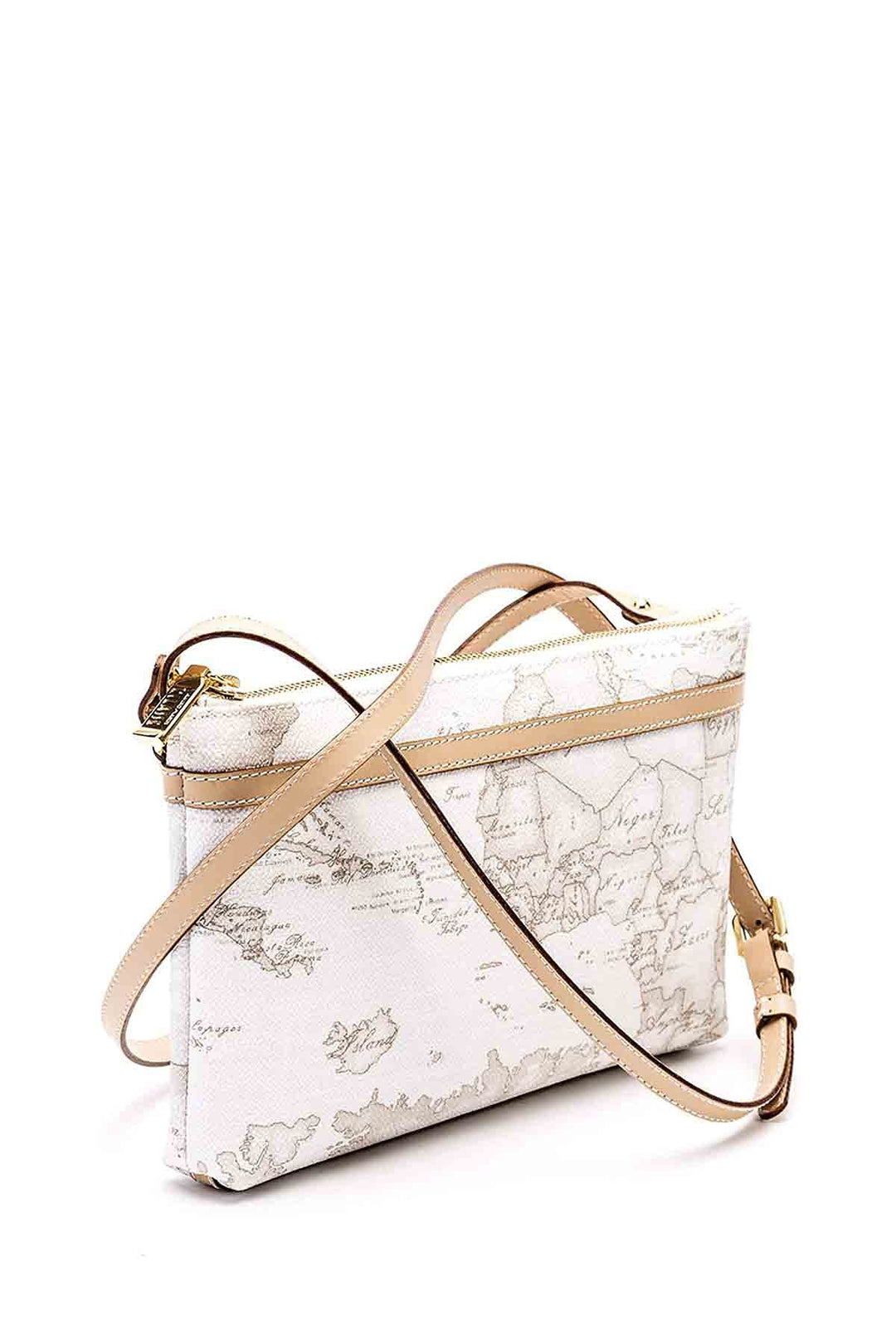 ALVIERO MARTINI DONNA Borsa Bandoliera Media Geo Classico Bianco Mod. D041 6188, M