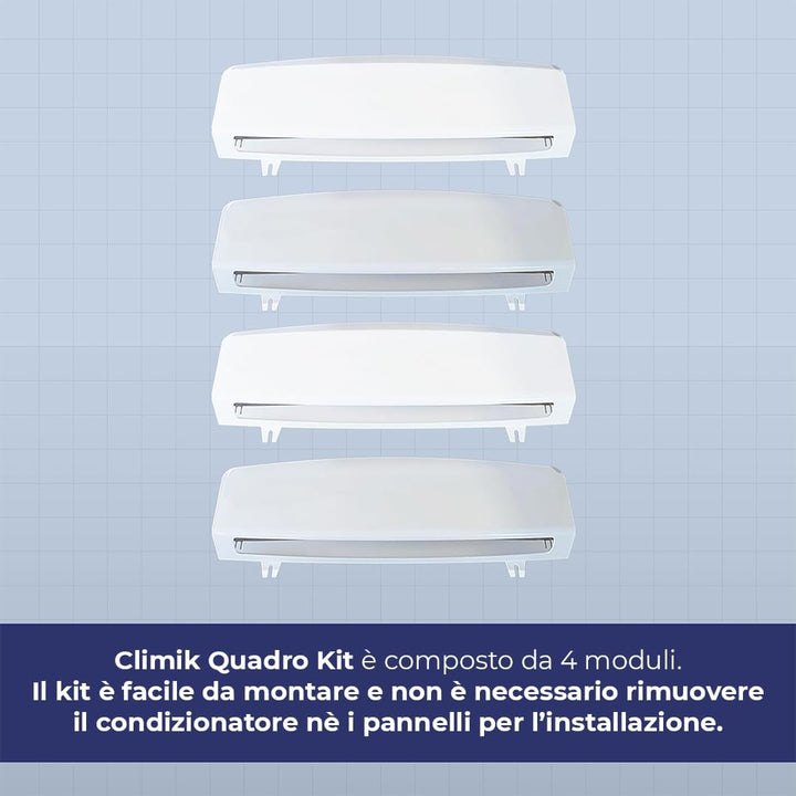 Set of 4 Wind deflectors for air conditioning cassette CLIMIK QUADRO Made in Italy