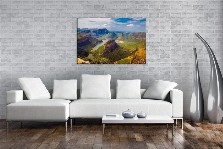 deyoli traumhafter Küstenlandschaft in Afrika Format: 80x60 als Leinwand, Motiv fertig gerahmt auf E