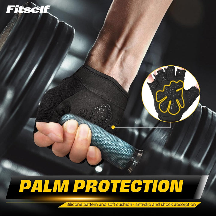 Fitness Handschuhe Damen Herren Atmungsaktive Gewichtheben Trainingshandschuhe für Sport Gym Krafttr