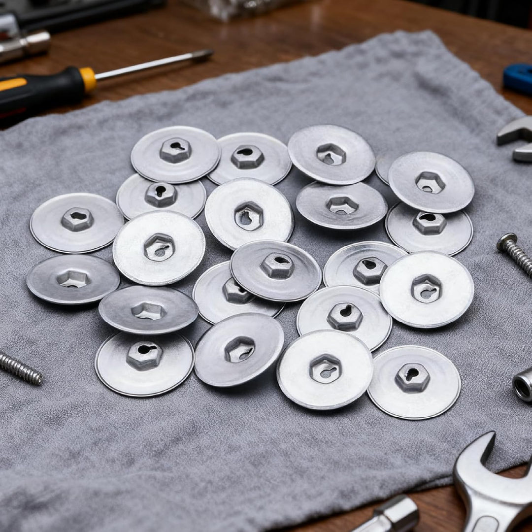 20 Stück Hitzeschutz,Hitzeschild Isoliermuttern Hitzeschutzblech Reparatursatz Befestigungssatz,Hitz