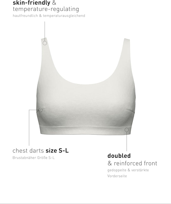 CALIDA Damen Natural Skin Bustier 32-34 Star White, 32-34 Star White