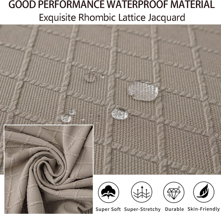 JUNZHE Muschelstuhlhussen Retro-Stuhlhussen Stretch-Spandex-Druck, Lounge-Eckstuhlschutz für Esszimm