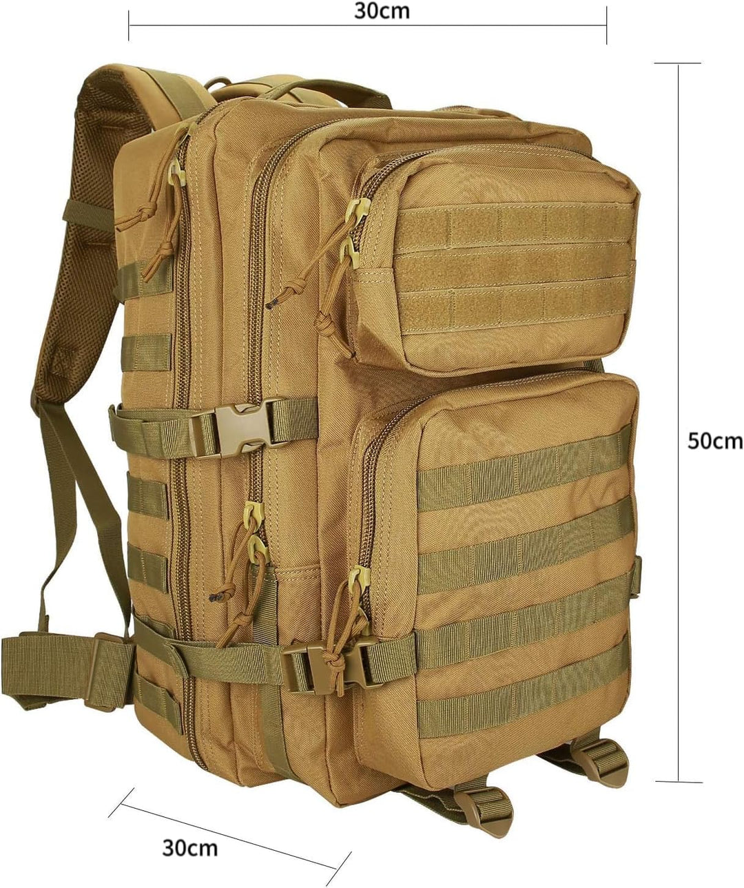 ProCase 40L Militär Taktische Rucksack, Grosse Kapazität 3 Tage Armee Assault Pack Bag Go Bag Rucksa