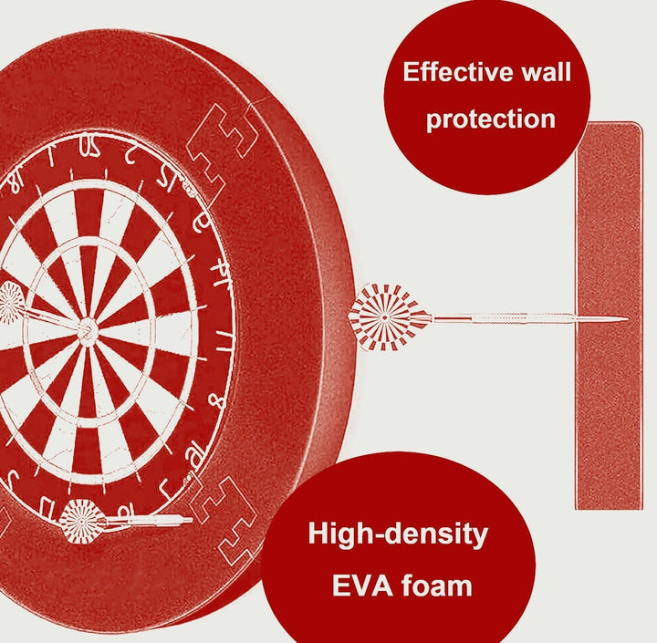 Dart Catchring Surround,Dartscheiben-Einfassung,Surround Auffangring Dart Backboard, für die Wandsch