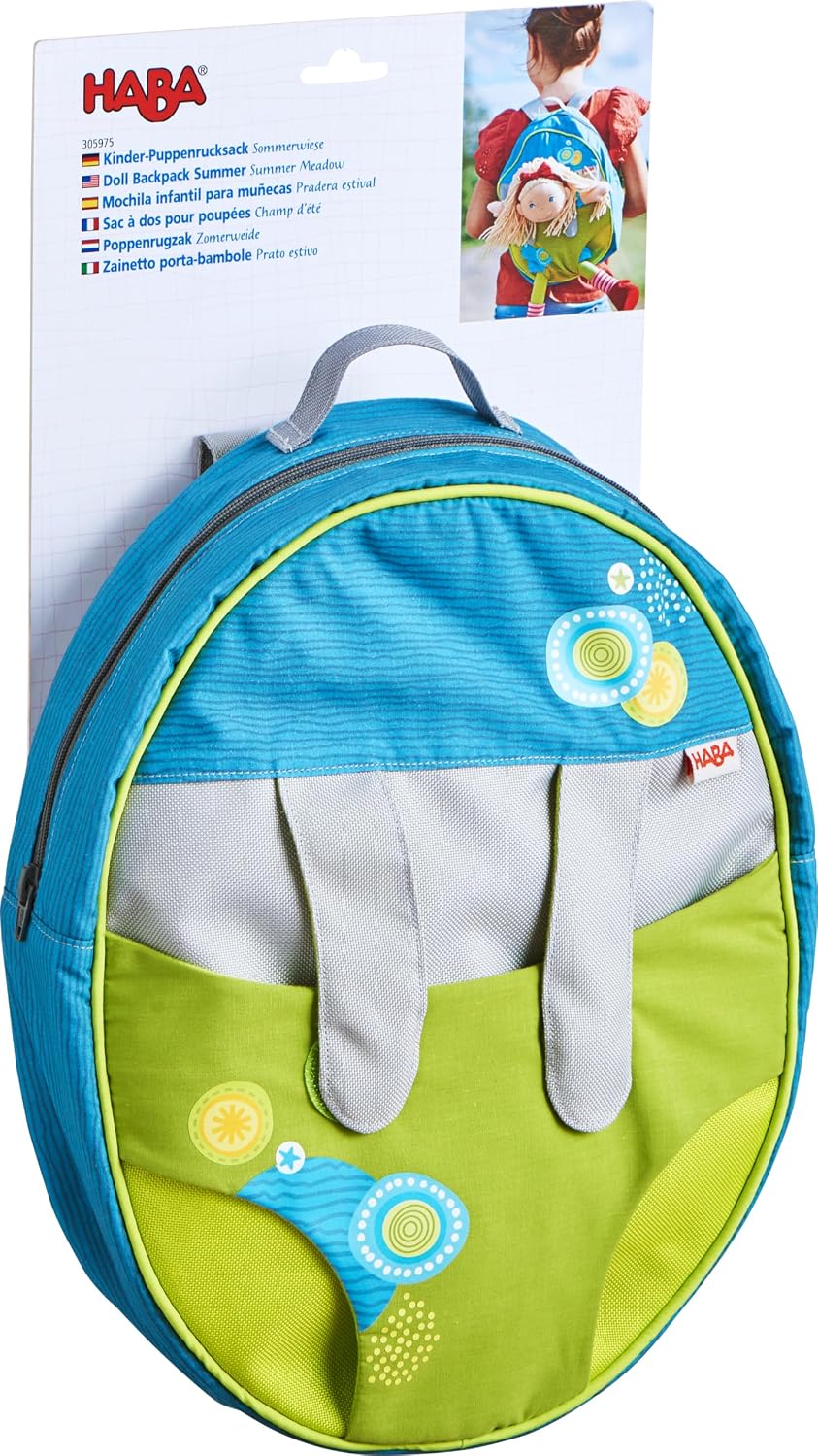 Kinder-Puppenrucksack Sommerwiese