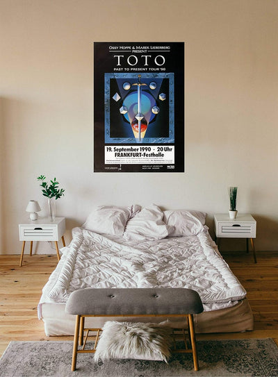 Toto - Past to Present, Frankfurt 1990 » Konzertplakat/Premium Poster | Live Konzert Veranstaltung |