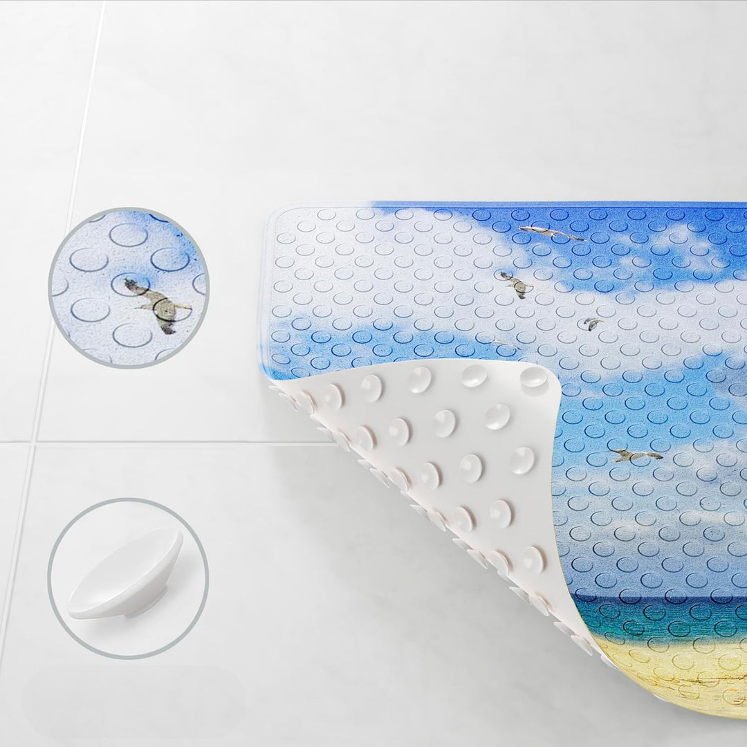 Sanilo Badematte 53 x 53 cm, rutschfeste Duschmatte für Dusche und Badewanne, Antirutschmatte maschi