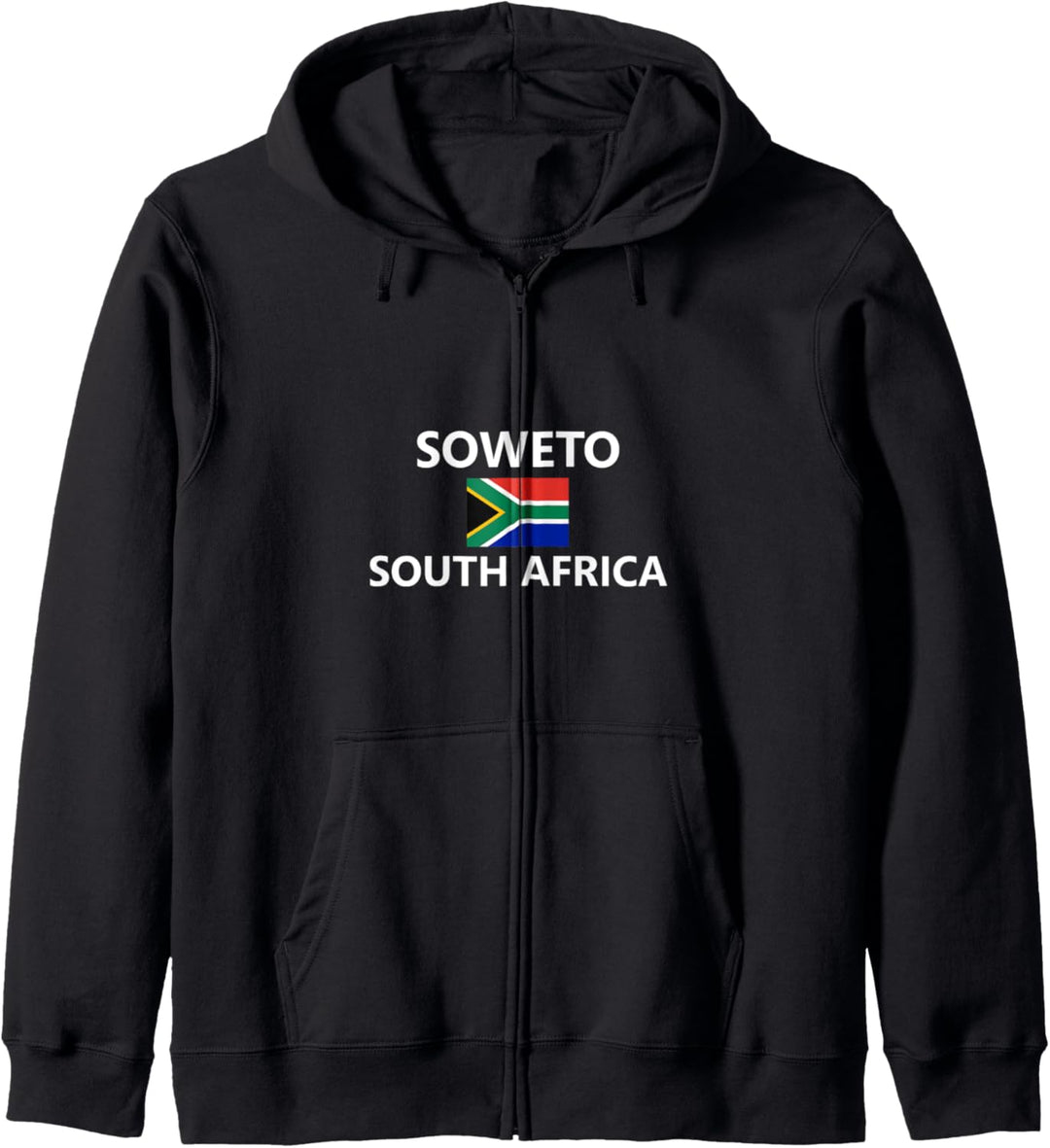 Soweto Südafrika Afrikanische Flaggenstadt South Africa Flag Kapuzenjacke