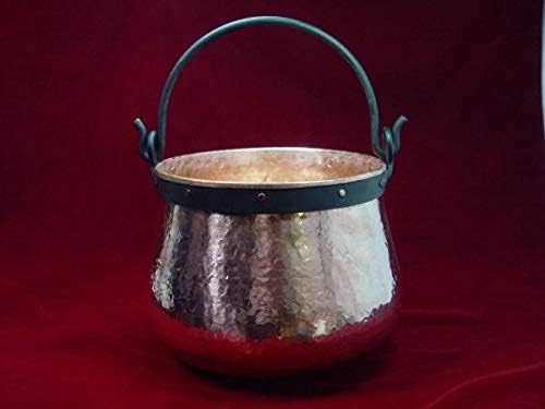 CopperGarden Kupferkessel 3 L mit Henkel I Robuster Kessel aus blankem Kupfer: Ideale Wärmeleitung &