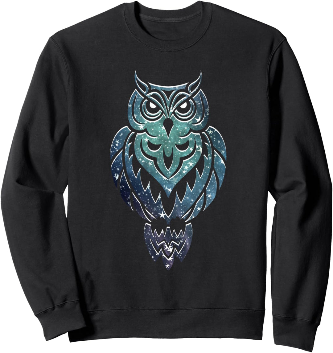 Eule Night Stars Galaxy Sweatshirt