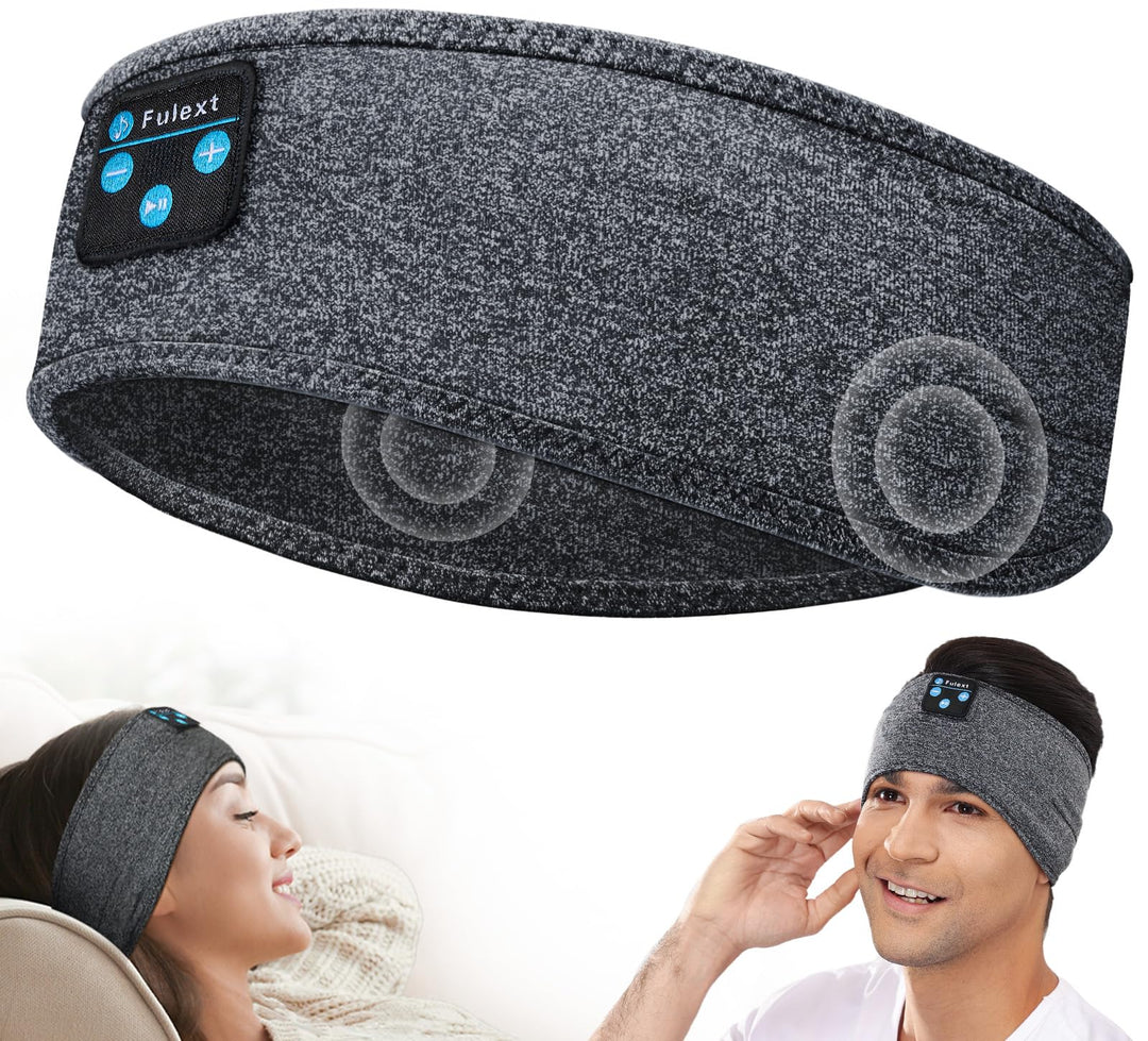 Schlafkopfhörer Bluetooth, Schlafkopfhörer Stirnband Weich Elastisch Bequem Bluetooth Stirnband Kopf