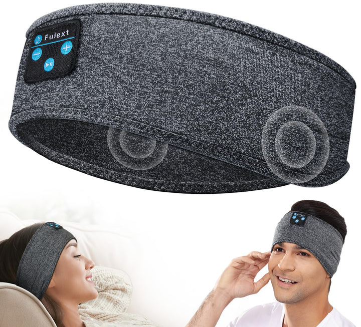 Schlafkopfhörer Bluetooth, Schlafkopfhörer Stirnband Weich Elastisch Bequem Bluetooth Stirnband Kopf