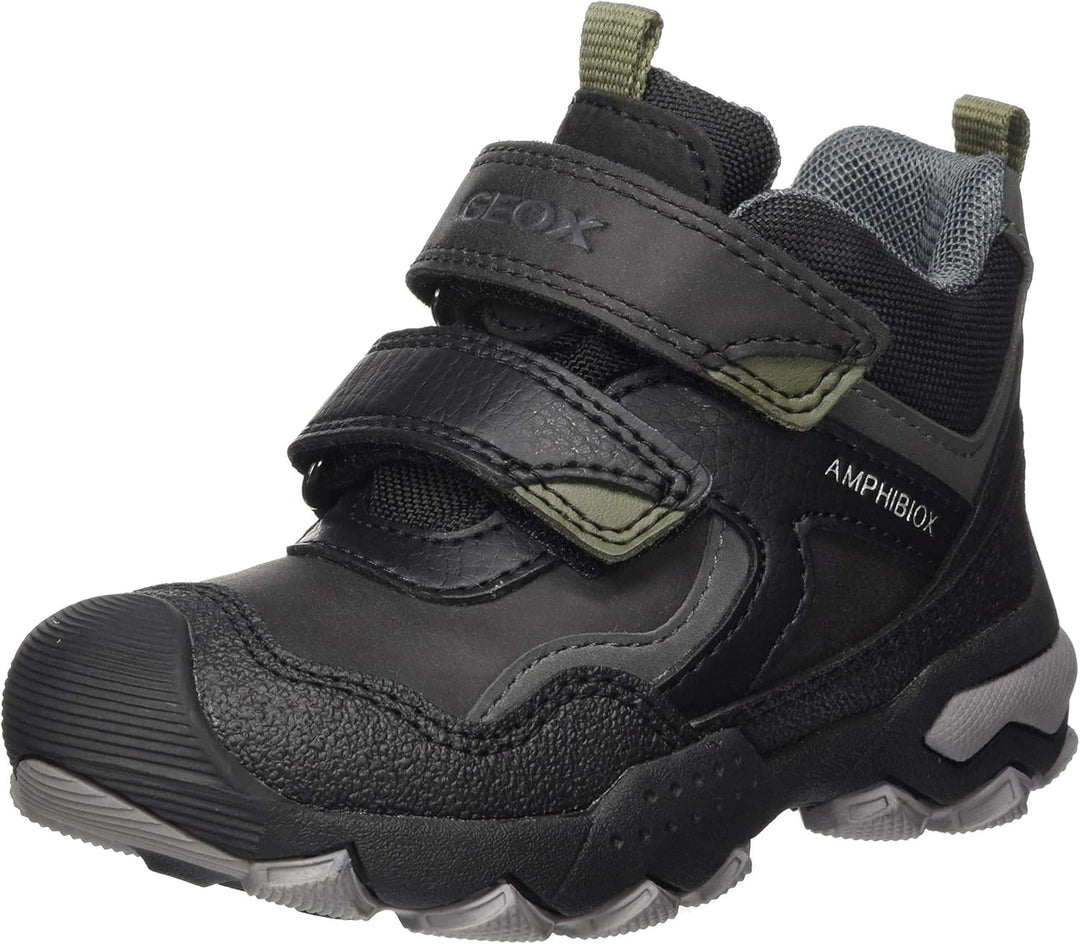 Geox Jungen J Buller Boy B ABX B Rain Shoe, Black Military