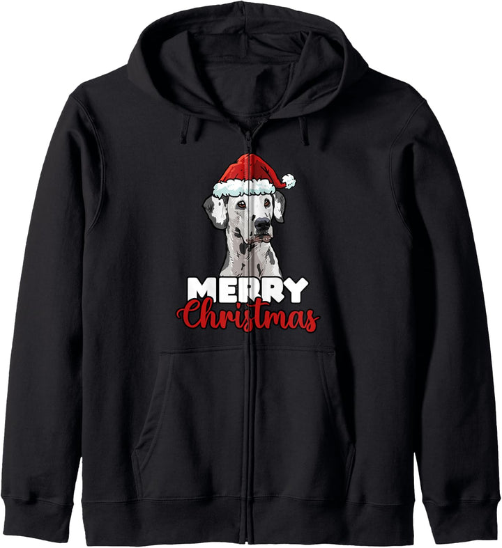 Merry Christmas Dalmatiner Hundelieber Geschenk Kapuzenjacke