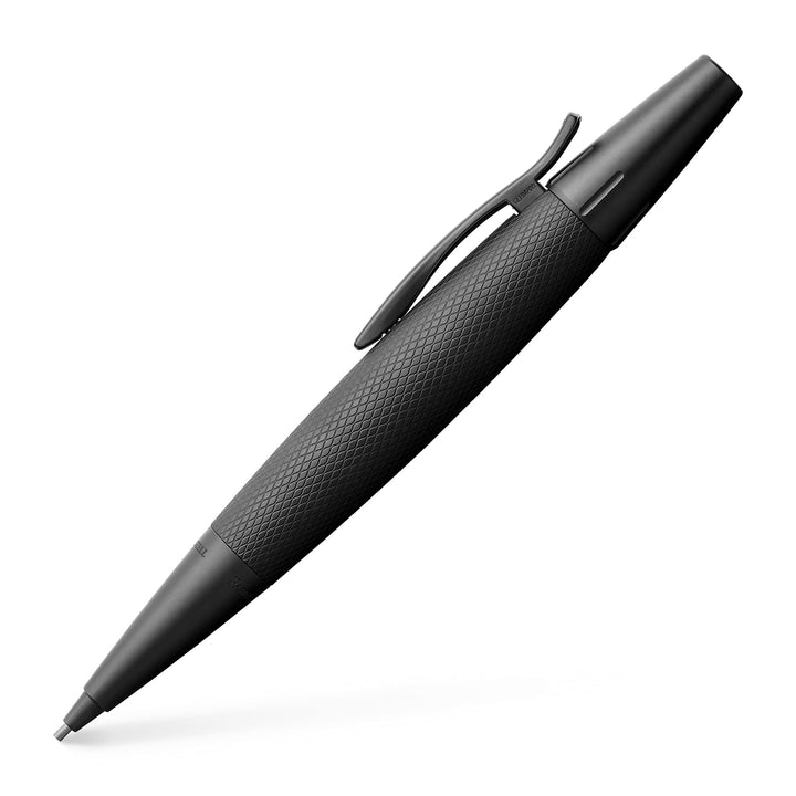 Faber-Castell 138690 - Drehbleistift e-motion Pure Black,1 Stück Drehbleistift schwarz, Drehbleistif