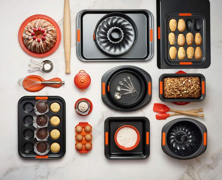 Le Creuset Antihaft Madeleine-Form, Für 12 Stück, Sauerteigbeständig, Aus Karbonstahl gefertigt, Ant