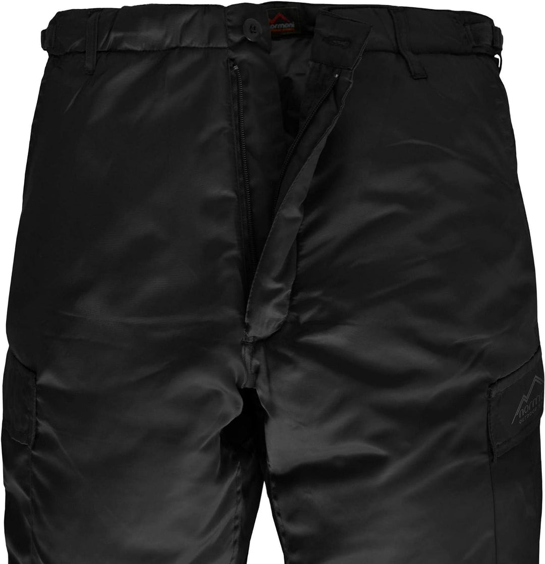 normani Winter Thermohose gefütterte, stark Wasserabweisende Schneehose Dunkelschwarz 3XL, Dunkelsch