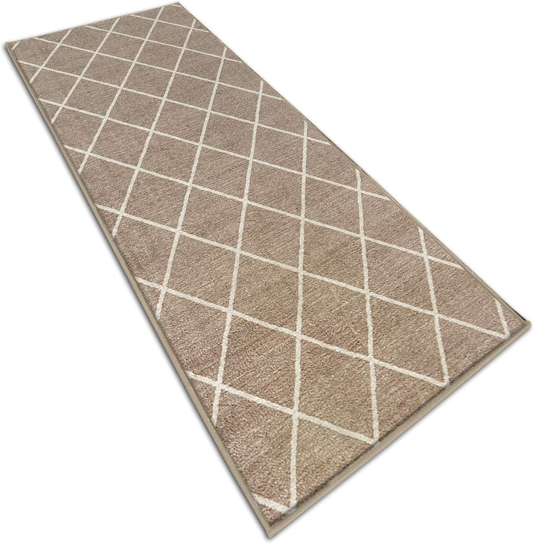 Floordirekt Teppich-Läufer Cosenza | Modernes Rauten-Design | Hochwertige Verarbeitung | Rutschhemme