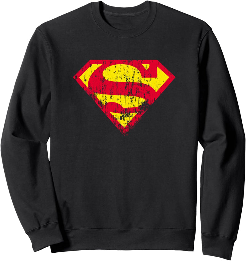 Superman Classic Logo Distressed Sweatshirt